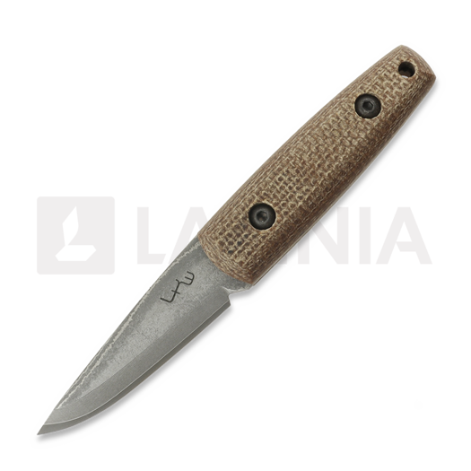 LKW Knives Mini Pukko - VG10 Damascus - Micarta 칼, 갈색