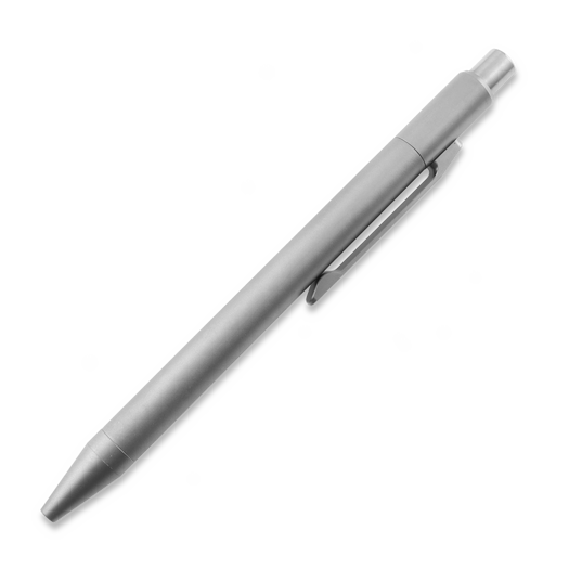 Pero Logical Carry Noiseless-Click Titanium Ballpoint, Beadblast