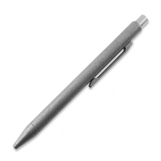 Logical Carry Noiseless-Click Titanium Ballpoint עט, Stonewashed