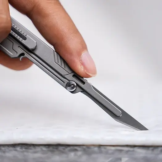 Logical Carry Swiftblade Titanium Scalpel, Beadblasted