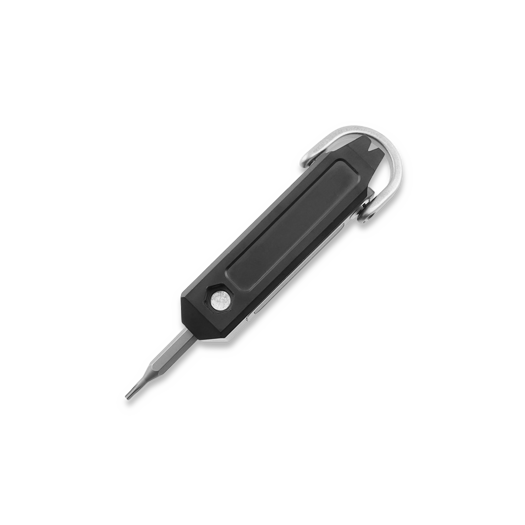Logical Carry Ti-Capsule Titanium Screwdriver with Bits Multitool, schwarz