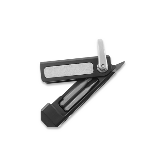 Logical Carry Ti-Capsule Titanium Screwdriver with Bits multitool, black