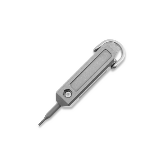 Logical Carry Ti-Capsule Titanium Screwdriver with Bits multitool, Stonewashed