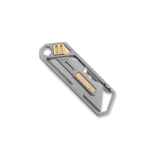 Logical Carry Utility Sliding Cutter multitool, Titanium & Brass