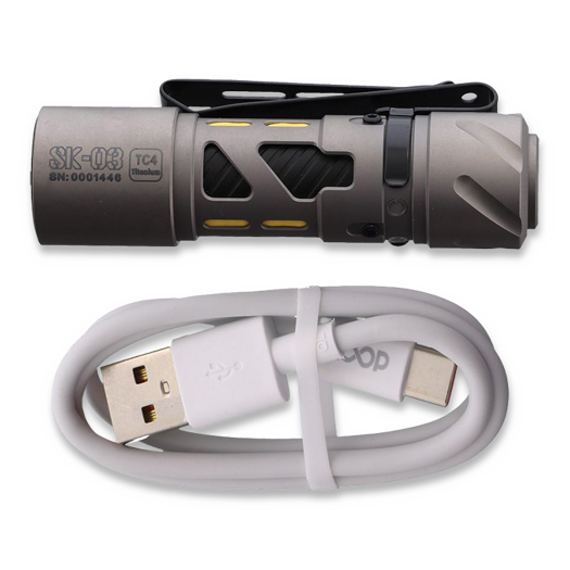 Loop Gear SK03 flashlight, Titanium