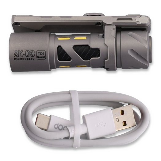 Loop Gear SK03 flashlight, Titanium Pro