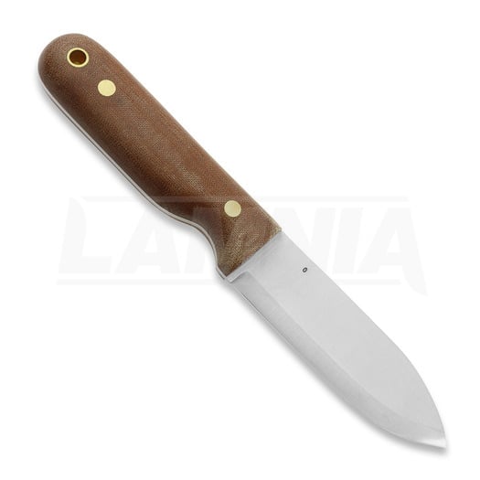 LT Wright Bushcrafter O1 knife, scandi, natural micarta