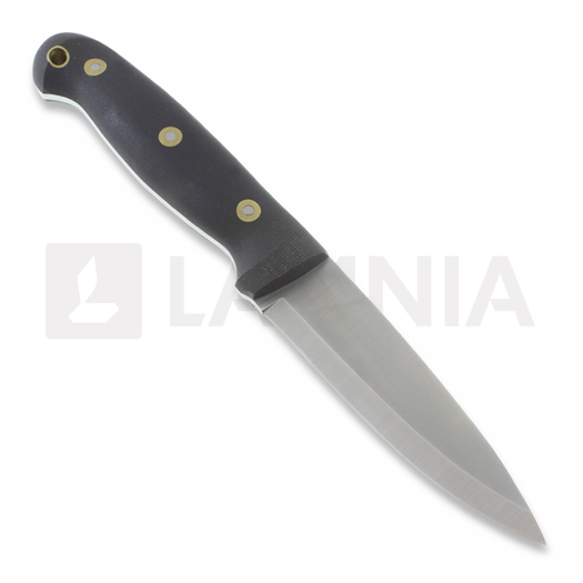 LT Wright GNS Scandi bushcraft knife, black