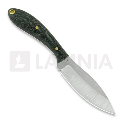 LT Wright Small Northern Hunter AEB-L kniv, high flat, black micarta