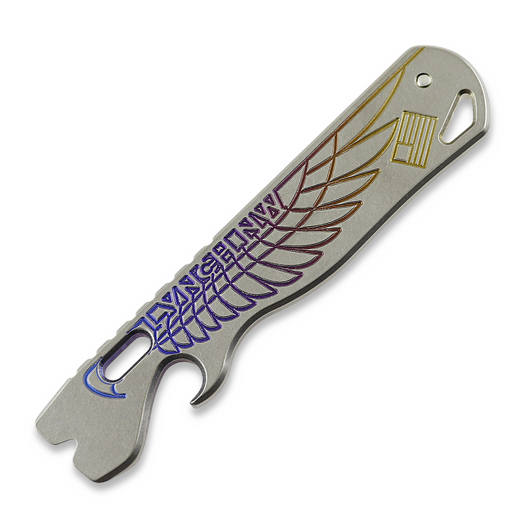 Lynch All Access Pass v1.7 "Double Wing" Prybar Stone Logo Fade Anodized