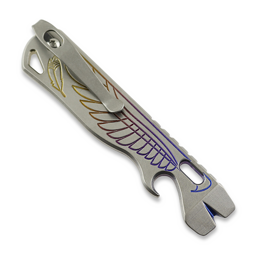 Lynch All Access Pass v1.7 "Double Wing" Prybar Stone Logo Fade Anodized