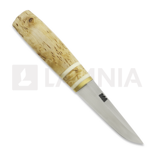 M.M Custom Knives Puukko 7, K990-curly-antler