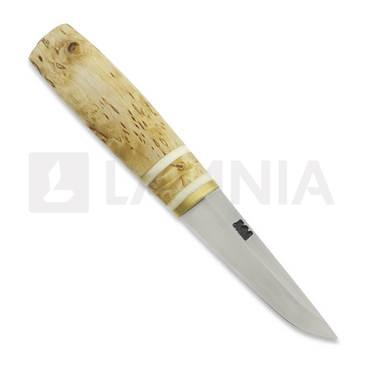 M.M Custom Knives Puukko 7, K990-curly-antler