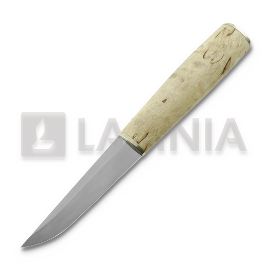 M.M Custom Knives Puukko, Curly birch / nickel silver