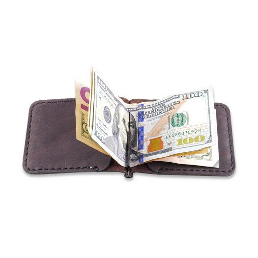 Manboro Clip Wallet, Brown