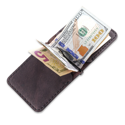 Manboro Clip Wallet, Brown