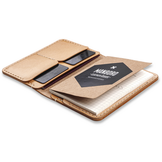 Manboro Passport Wallet, Tan