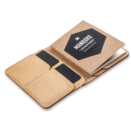 Manboro Passport Wallet, Tan