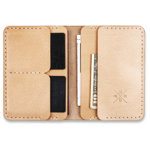 Manboro Passport Wallet, Tan