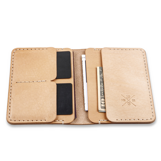 Manboro Passport Wallet, Tan