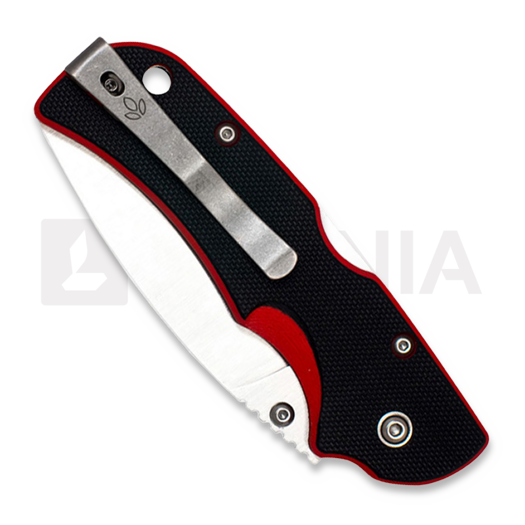 Manly City CPM-S-90V folding knife, red