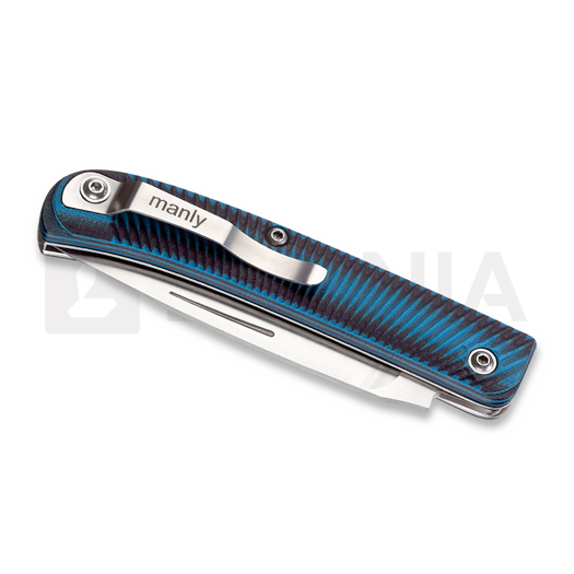 Manly Comrade Black/Blue kääntöveitsi