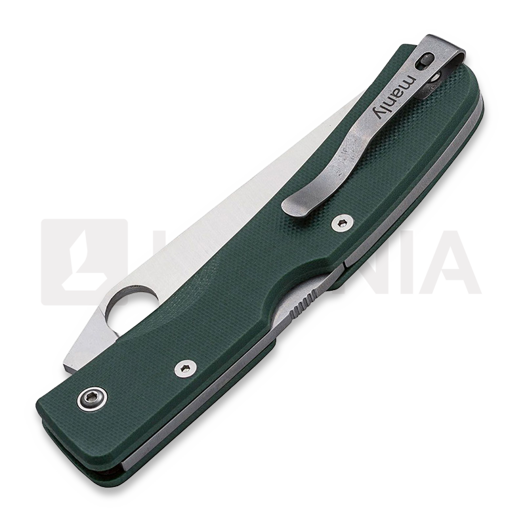 Manly Peak CPM-S-90V sulankstomas peilis, military green