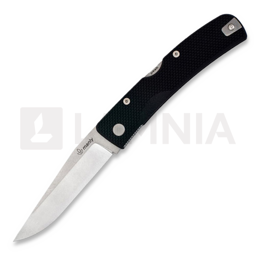 Manly Peak CPM S90V Two Hand Opening Taschenmesser, schwarz