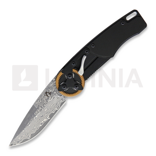 Zavírací nůž Mantis Gearhead Drop Point, Damascus