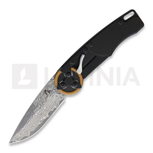 Saliekams nazis Mantis Gearhead Drop Point, Damascus