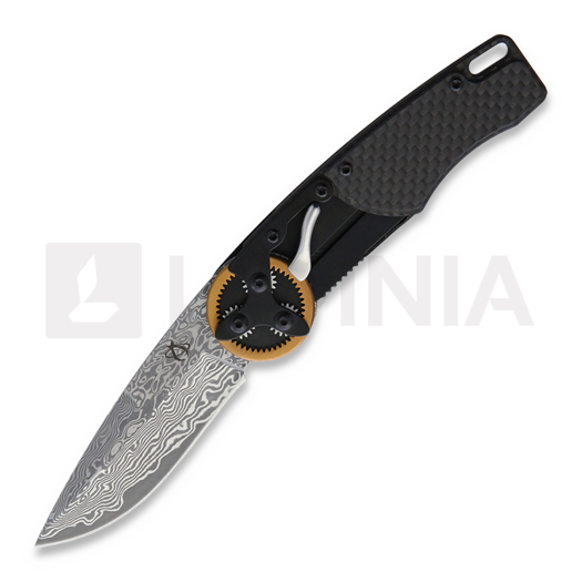 Saliekams nazis Mantis Gearhead Drop Point, Damascus