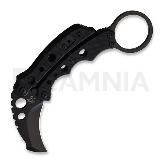 Saliekams nazis Mantis Vuja De Karambit, melns
