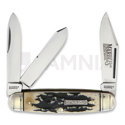 Briceag Marbles Black Stag Cattleman Whittler