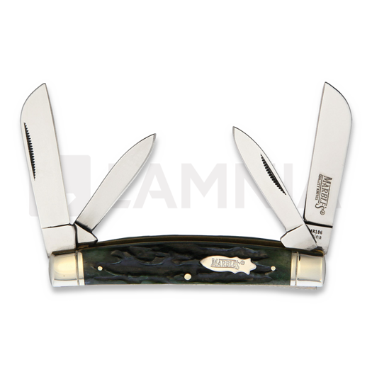 Marbles Congress Green Stag Bone foldekniv