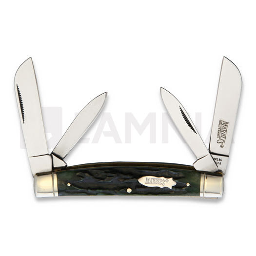 Складний ніж Marbles Congress Green Stag Bone