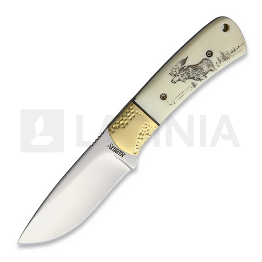 Marbles Fixed Blade Scrimshaw