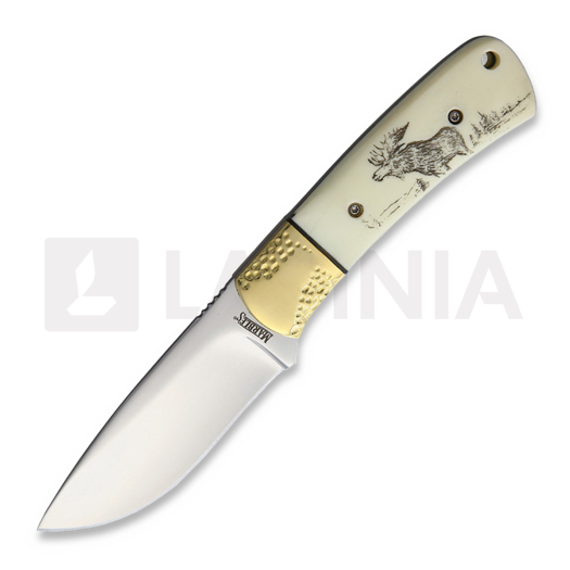 Marbles Fixed Blade Scrimshaw