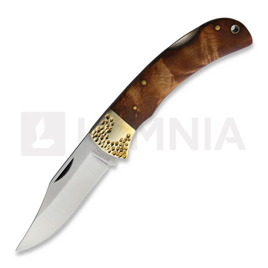 Marbles Large Lockback Burl Wood foldekniv