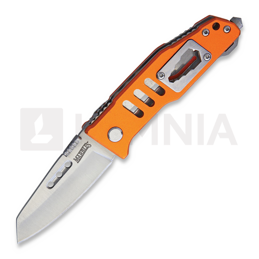 Marbles Linerlock Orange Handle folding knife