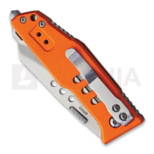 Marbles Linerlock Orange Handle folding knife