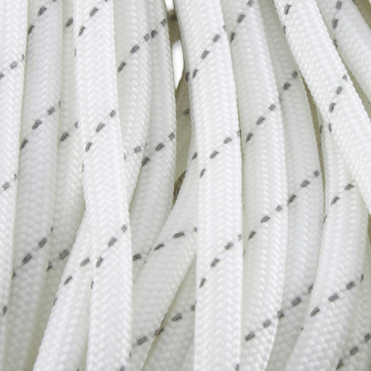 Marbles Paracord 550, White/Grey Reflective 30,5m