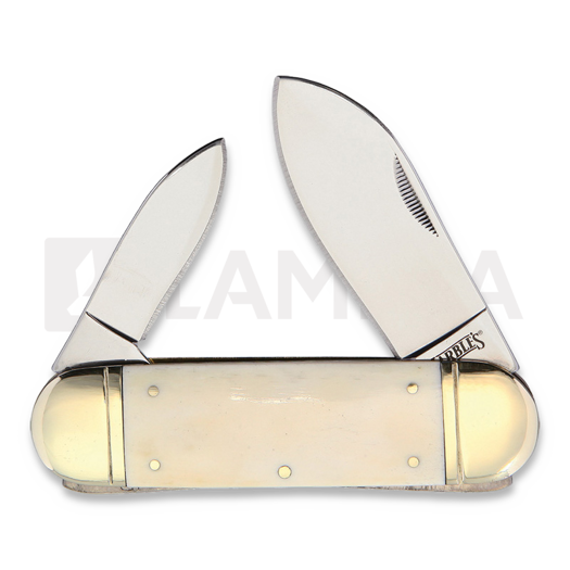 Marbles Sunfish White Smooth Bone pocket knife