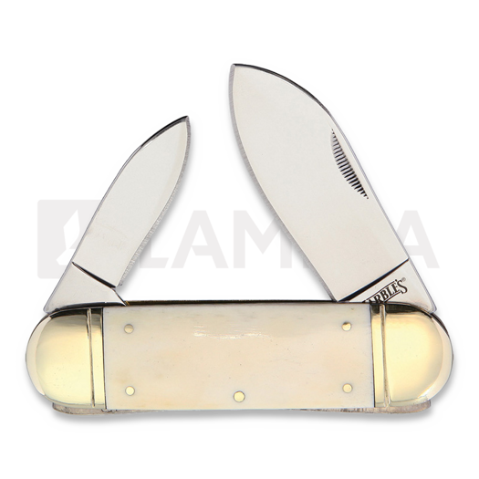 Marbles Sunfish White Smooth Bone Pocket knife