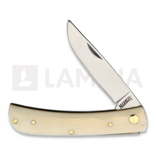 Navaja Marbles Work Knife White Smooth Bone