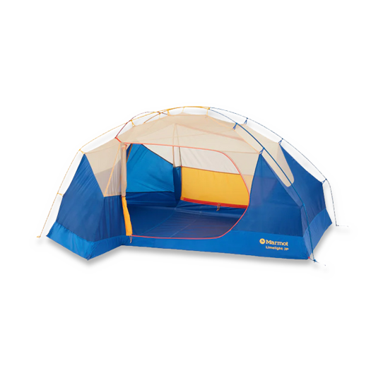 Marmot Limelight 3P tent, solar / red sun