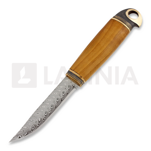 Marttiini Damascus Bird finn kés, bronze 557012W