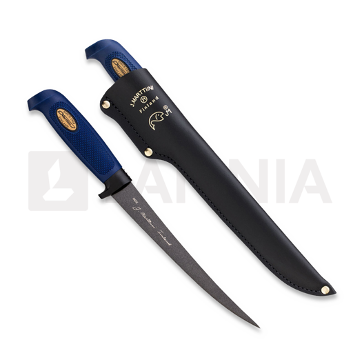 Marttiini Martef 7,5" filė peilis, leather sheath, blister 836014TB