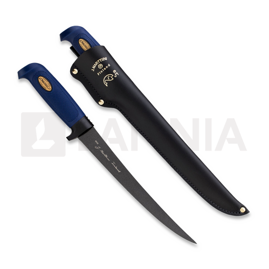 Cuchillo fileteador Marttiini Martef 9", leather sheath, blister 846014TB