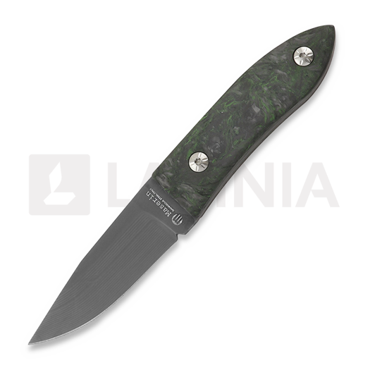 Nuga Maserin AM22, Damascus, Fat Carbon, roheline