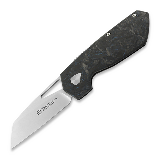 Maserin FOLDING KNIFE,M390-BLUE FAT CARB.HD